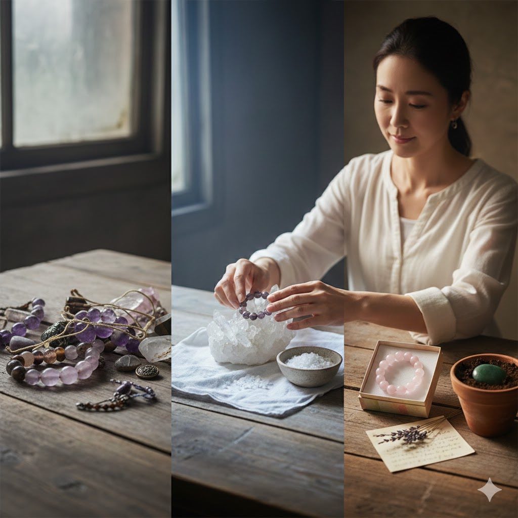 パワーストーンほったらかしの影響は？復活させる浄化と正しい処分法