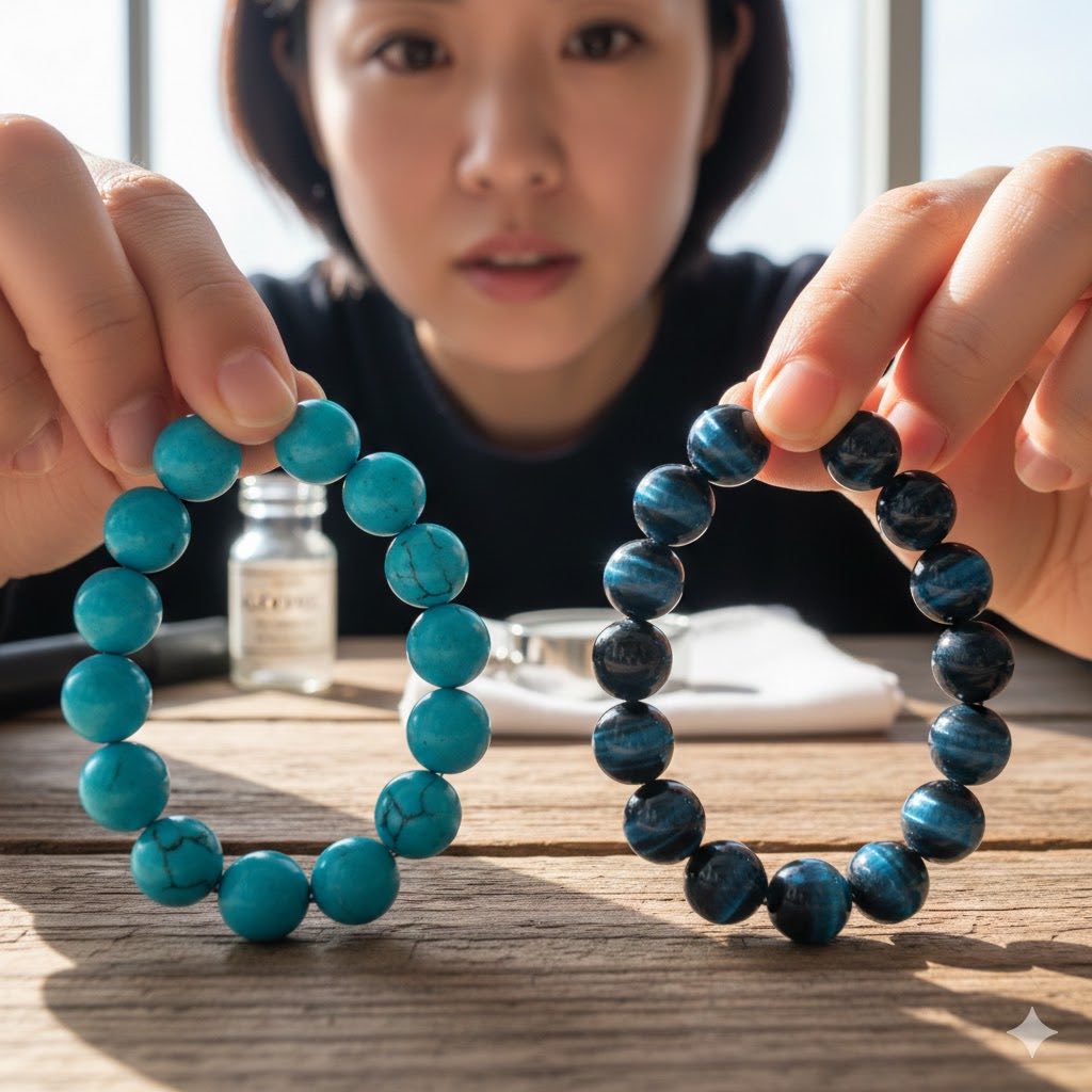 ブルータイガーアイの偽物を見抜く！天然と染色の違いを解説