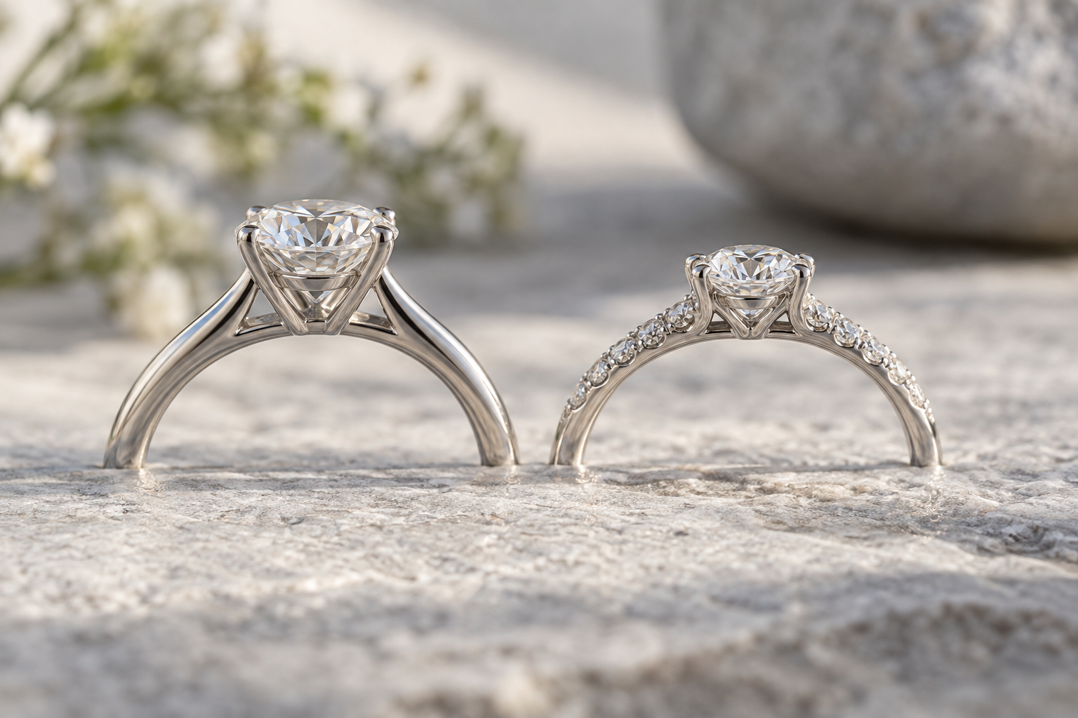 結婚指輪と重ねた時に起こることに関連するアクセサリーの参考イメージ